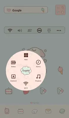 헬로포롱(happy) 도돌런처 테마 android App screenshot 0